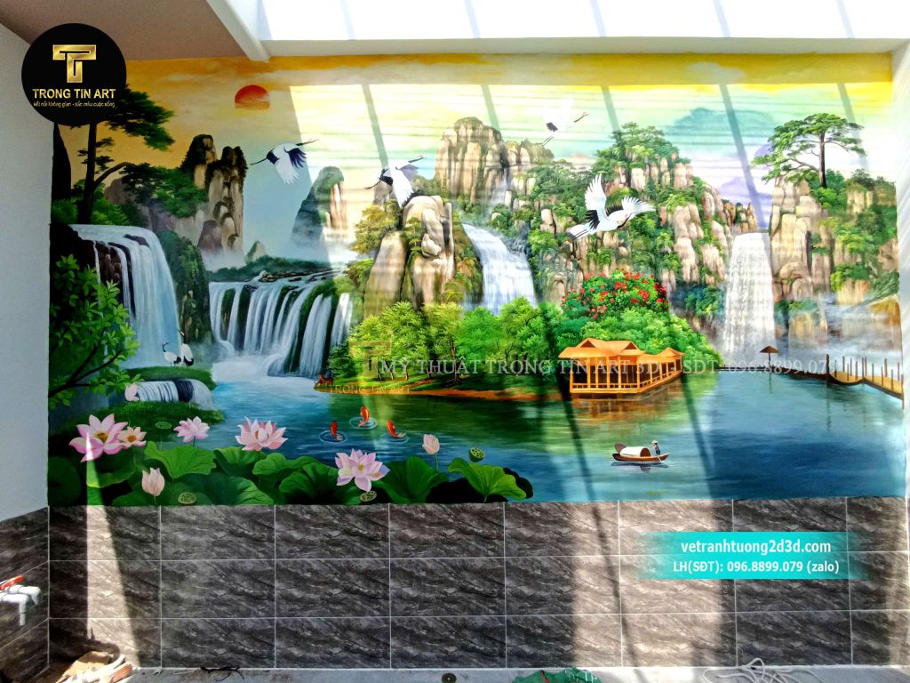 VẼ TRANH TƯỜNG 3D MỸ THUẬT TRỌNG TÍN ART