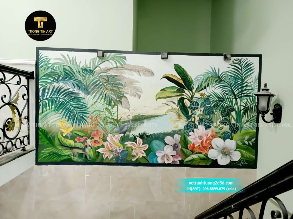 VẼ TRANH TƯỜNG 3D MỸ THUẬT TRỌNG TÍN ART
