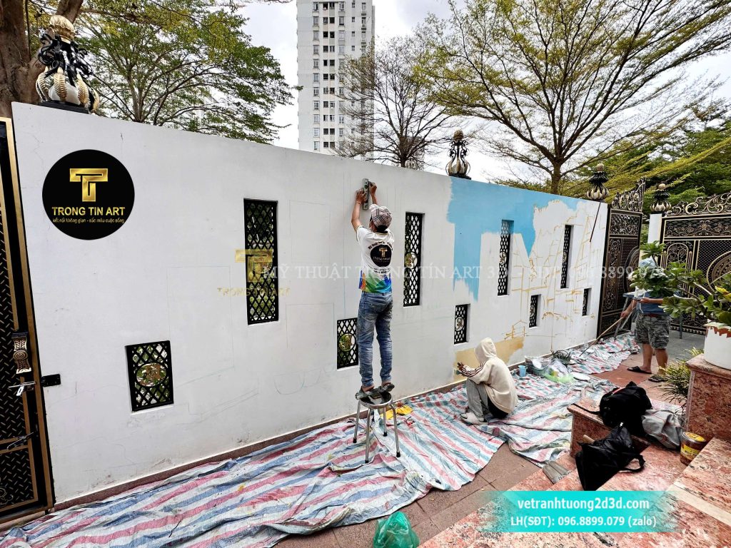 VẼ TRANH TƯỜNG 3D MỸ THUẬT TRỌNG TÍN ART
