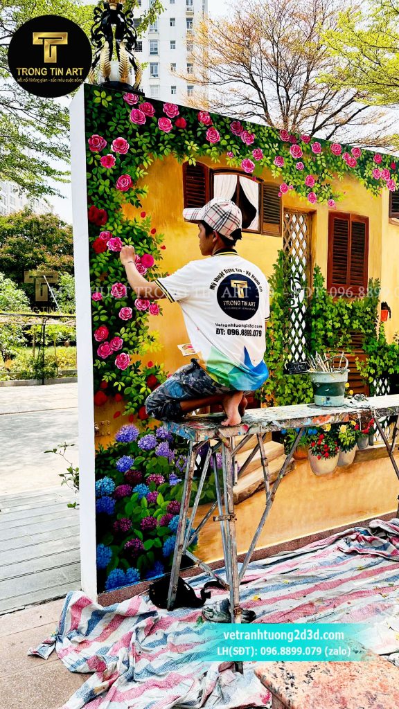 VẼ TRANH TƯỜNG 3D MỸ THUẬT TRỌNG TÍN ART