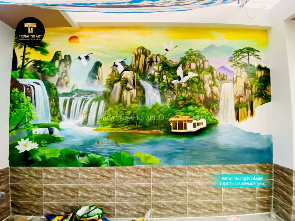 VẼ TRANH TƯỜNG 3D MỸ THUẬT TRỌNG TÍN ART
