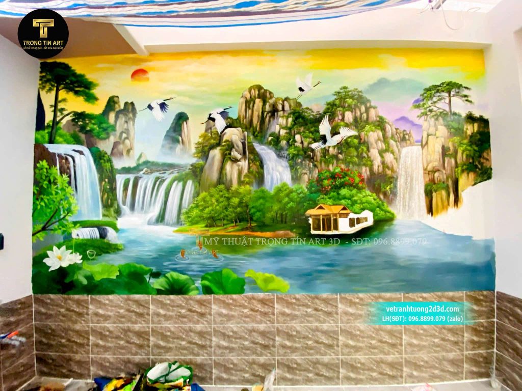 VẼ TRANH TƯỜNG 3D MỸ THUẬT TRỌNG TÍN ART