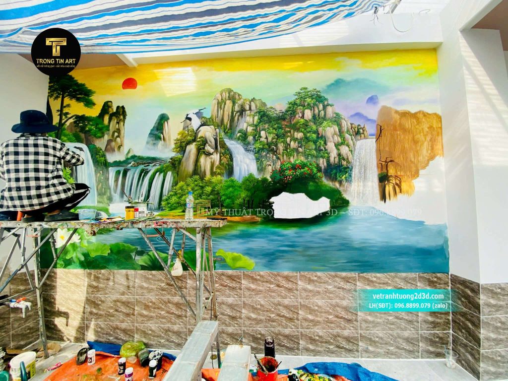 VẼ TRANH TƯỜNG 3D MỸ THUẬT TRỌNG TÍN ART