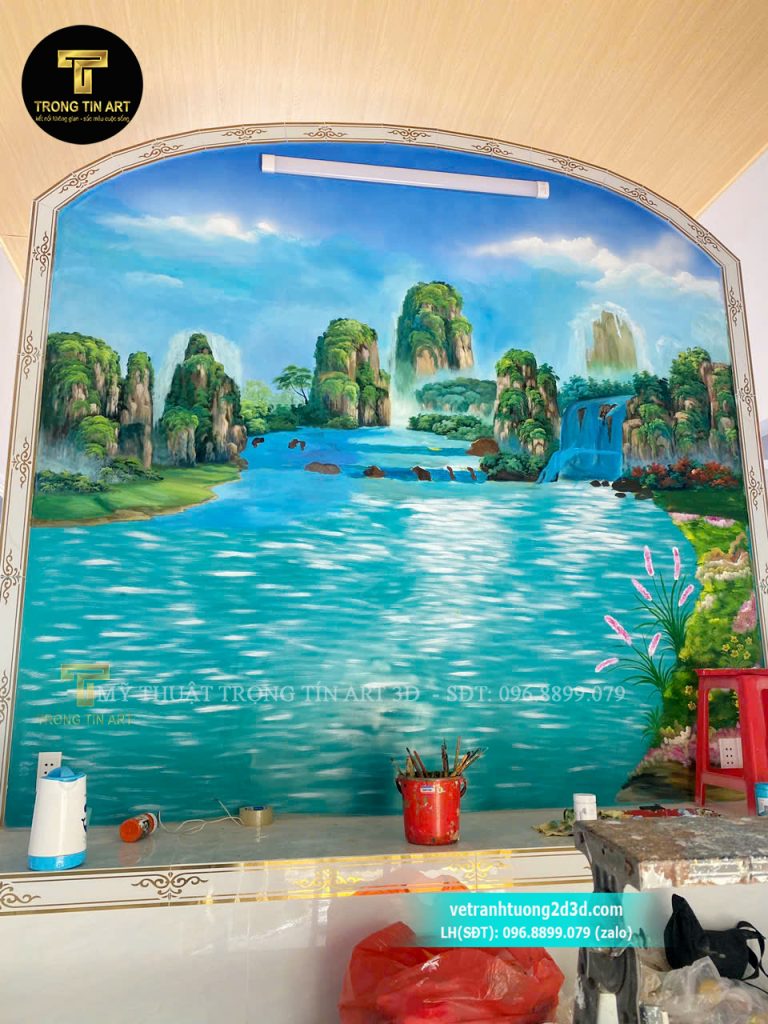 VẼ TRANH TƯỜNG 3D MỸ THUẬT TRỌNG TÍN ART
