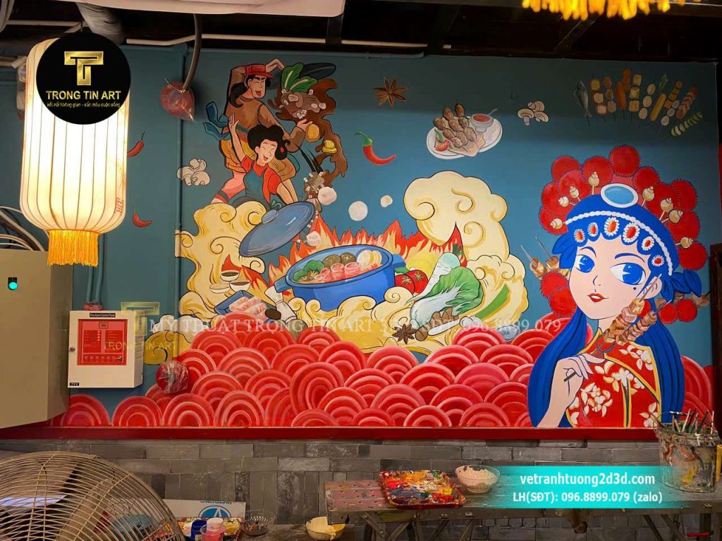 VẼ TRANH TƯỜNG 3D MỸ THUẬT TRỌNG TÍN ART