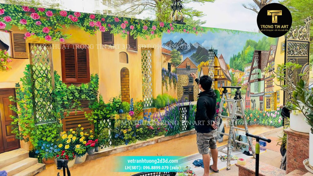 VẼ TRANH TƯỜNG 3D MỸ THUẬT TRỌNG TÍN ART