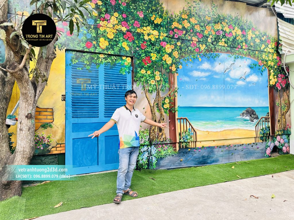 VẼ TRANH TƯỜNG 3D MỸ THUẬT TRỌNG TÍN ART