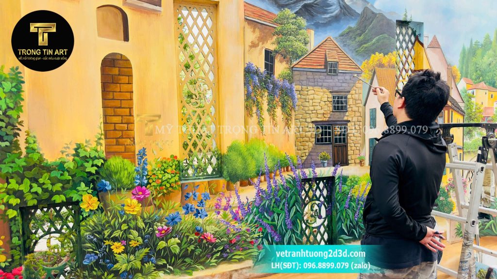VẼ TRANH TƯỜNG 3D MỸ THUẬT TRỌNG TÍN ART