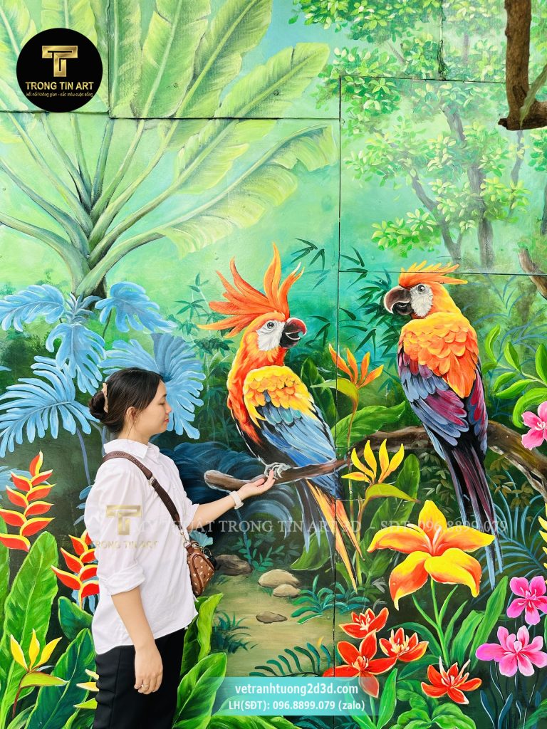 VẼ TRANH TƯỜNG 3D MỸ THUẬT TRỌNG TÍN ART