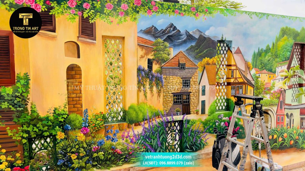 VẼ TRANH TƯỜNG 3D MỸ THUẬT TRỌNG TÍN ART