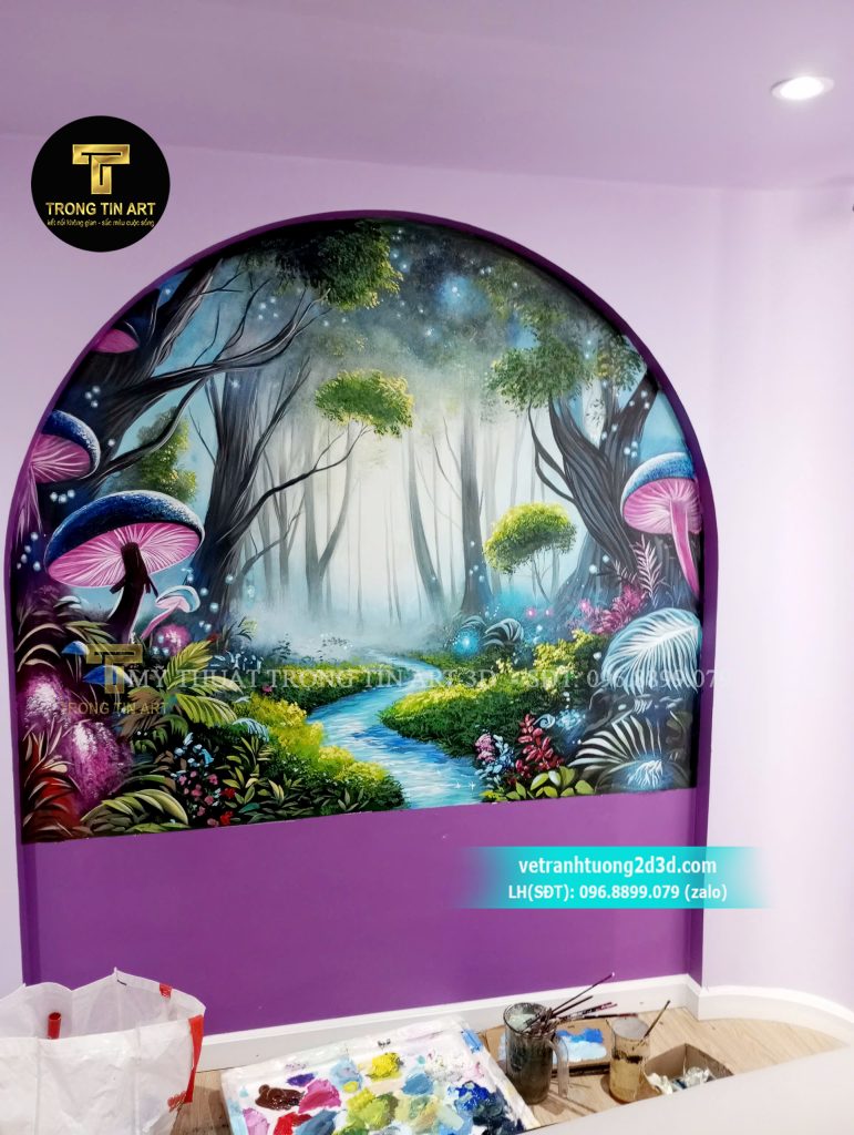 VẼ TRANH TƯỜNG 3D MỸ THUẬT TRỌNG TÍN ART