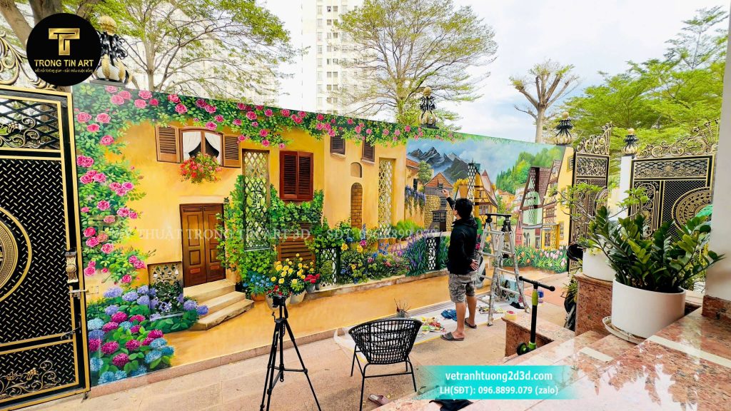VẼ TRANH TƯỜNG 3D MỸ THUẬT TRỌNG TÍN ART