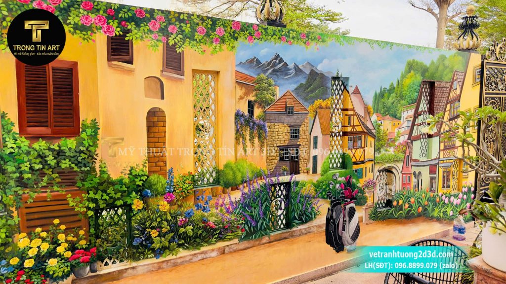 VẼ TRANH TƯỜNG 3D MỸ THUẬT TRỌNG TÍN ART
