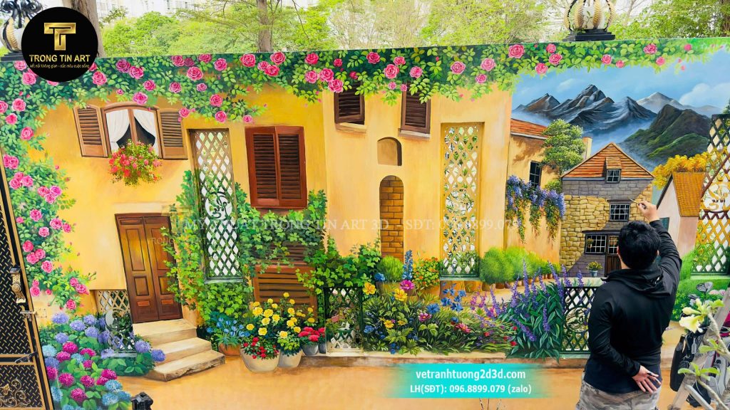 VẼ TRANH TƯỜNG 3D MỸ THUẬT TRỌNG TÍN ART