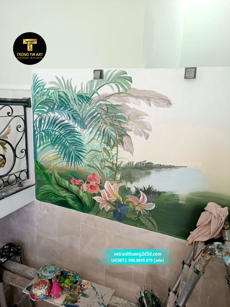 VẼ TRANH TƯỜNG 3D MỸ THUẬT TRỌNG TÍN ART