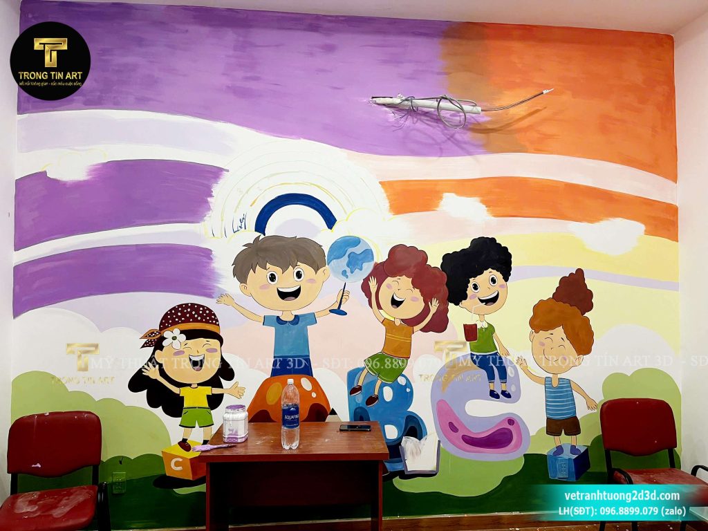 VẼ TRANH TƯỜNG 3D MỸ THUẬT TRỌNG TÍN ART