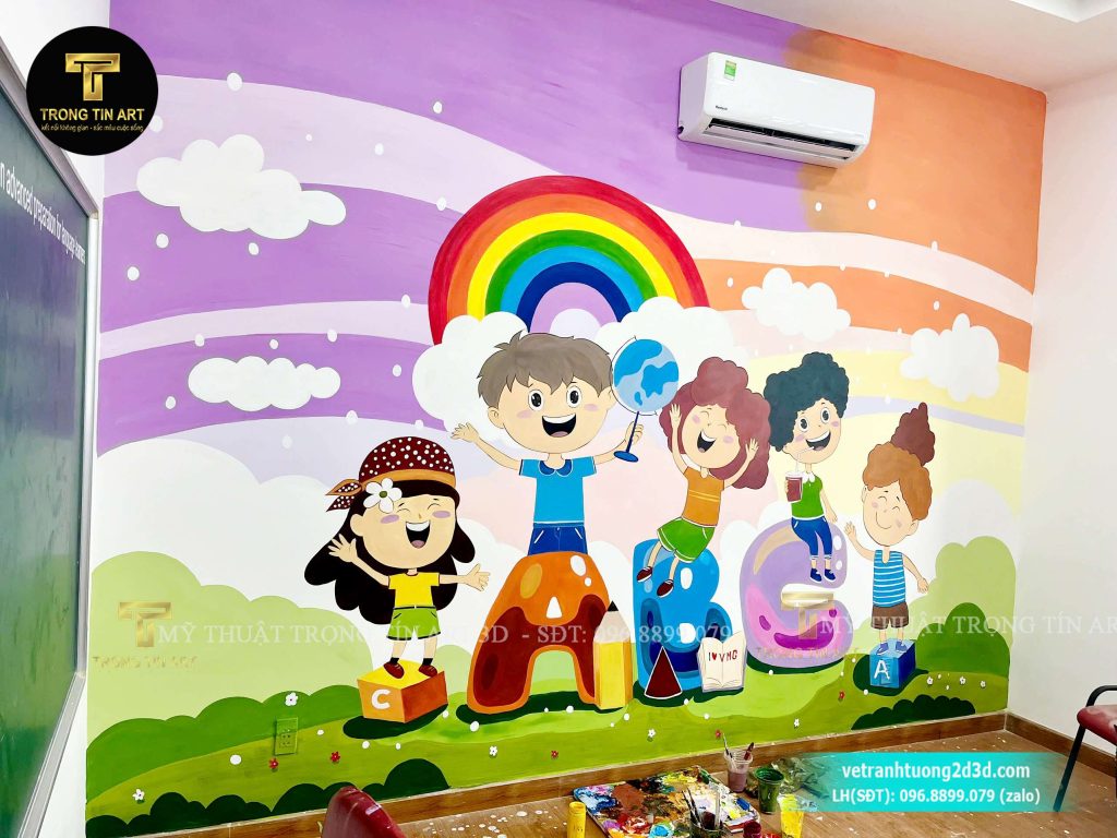 VẼ TRANH TƯỜNG 3D MỸ THUẬT TRỌNG TÍN ART
