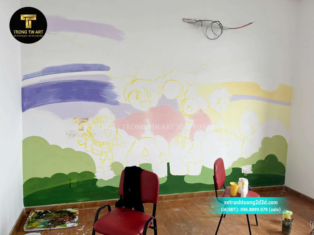 VẼ TRANH TƯỜNG 3D MỸ THUẬT TRỌNG TÍN ART
