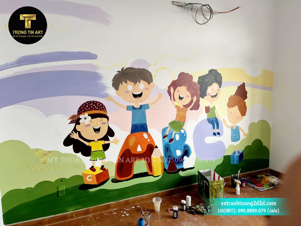 VẼ TRANH TƯỜNG 3D MỸ THUẬT TRỌNG TÍN ART