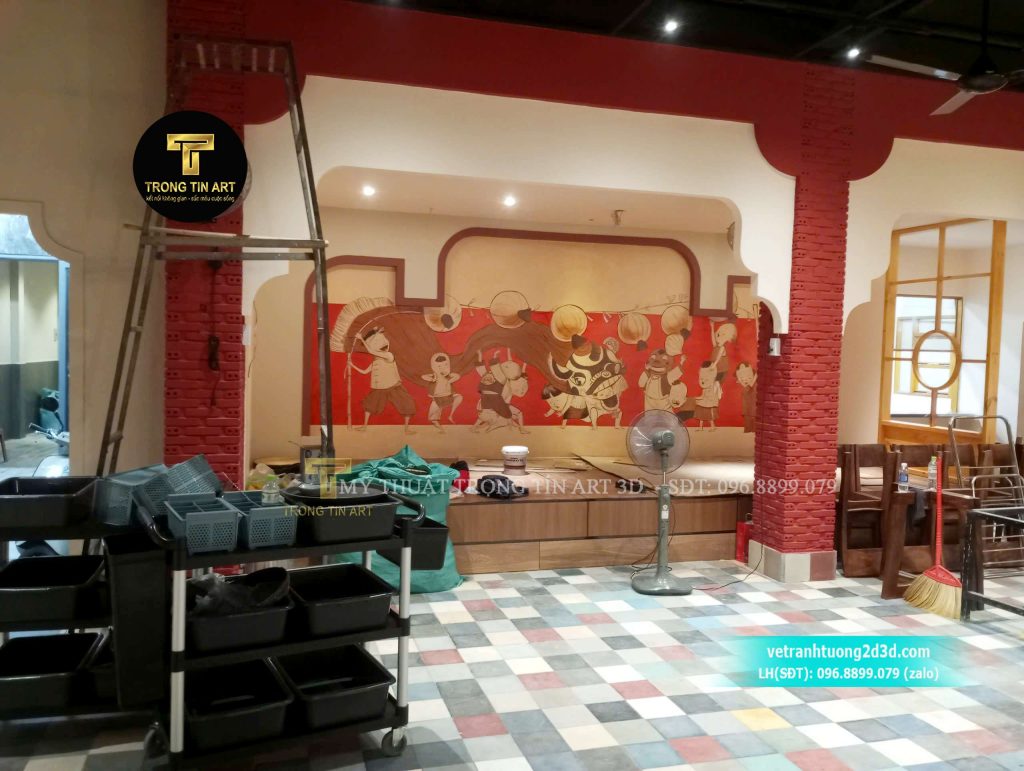 VẼ TRANH TƯỜNG 3D MỸ THUẬT TRỌNG TÍN ART