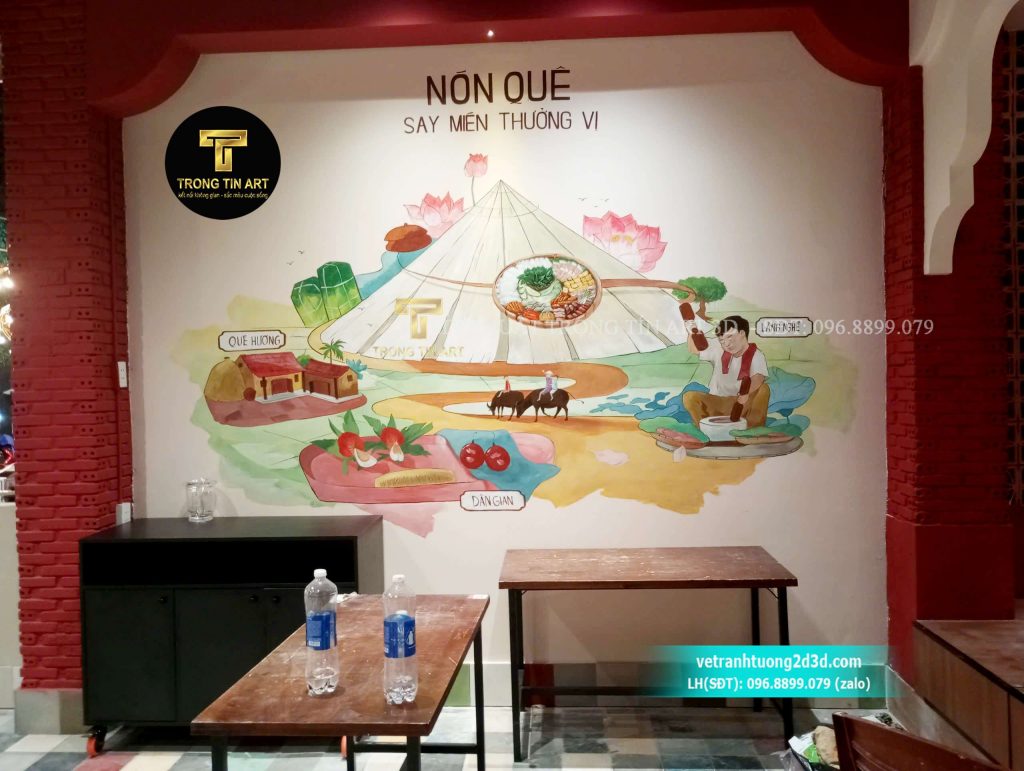 VẼ TRANH TƯỜNG 3D MỸ THUẬT TRỌNG TÍN ART