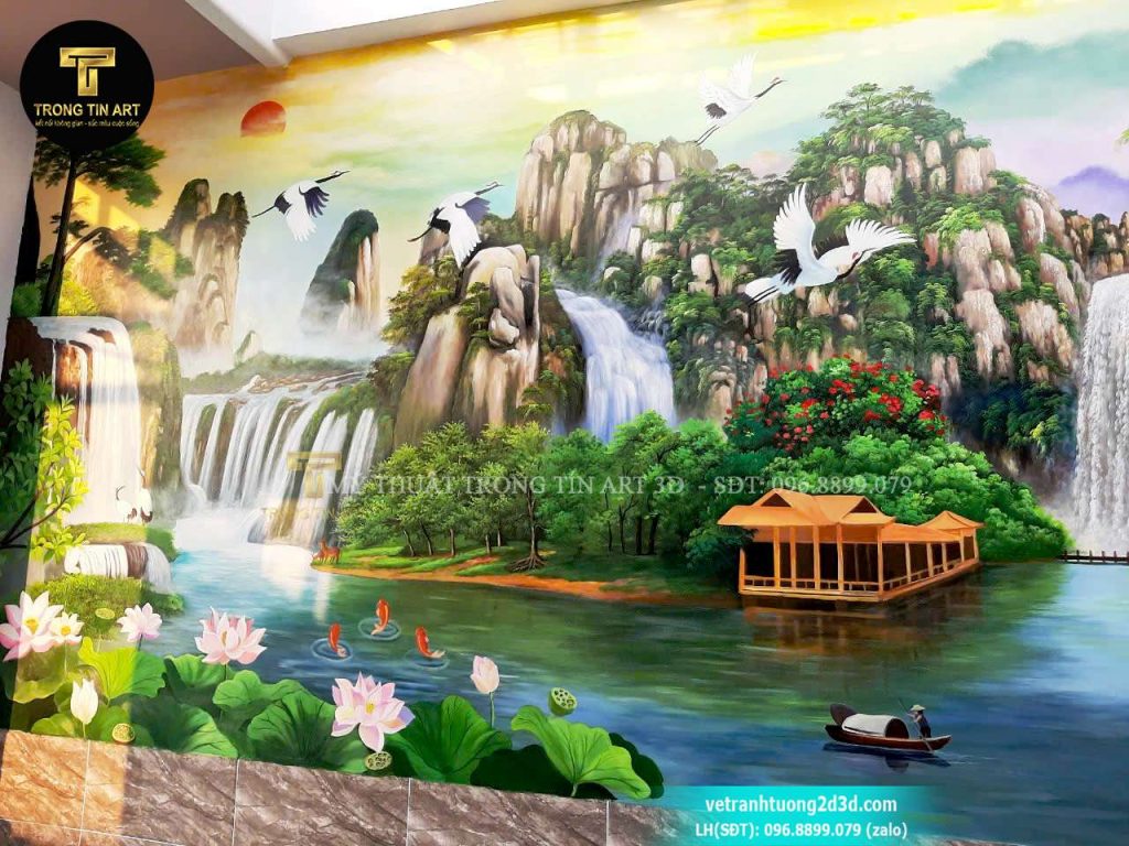 VẼ TRANH TƯỜNG 3D MỸ THUẬT TRỌNG TÍN ART