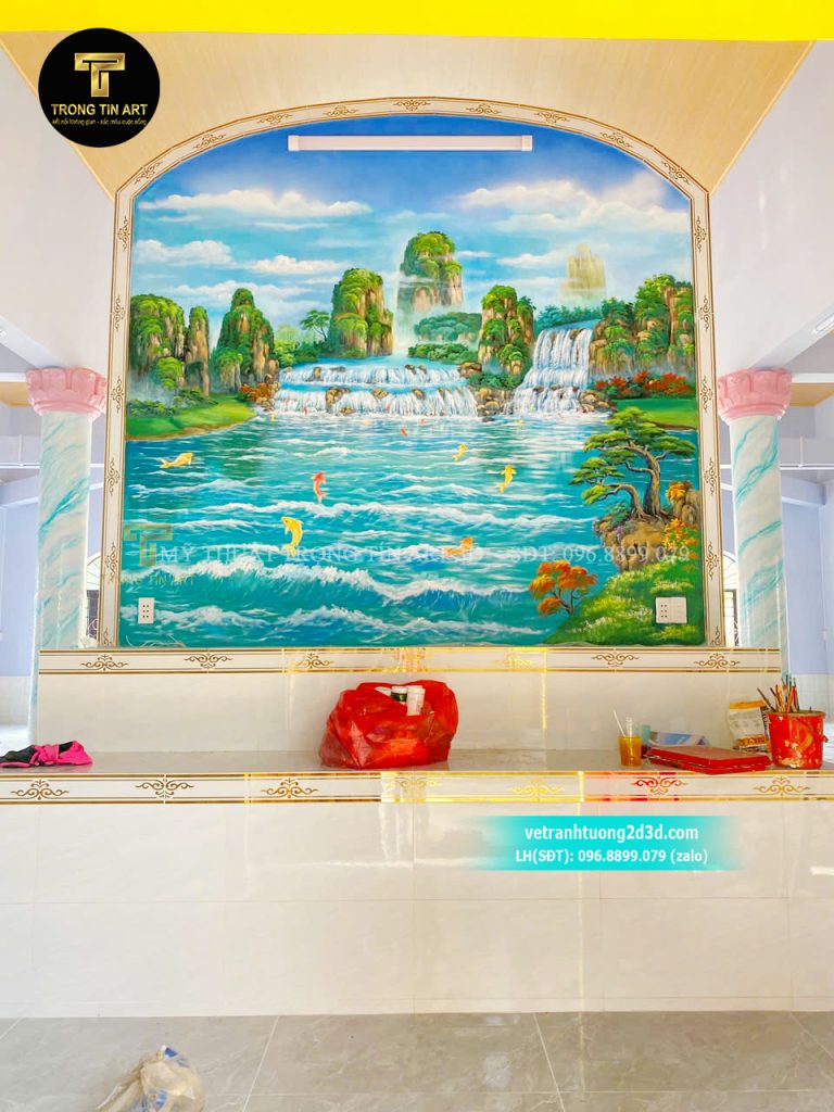 VẼ TRANH TƯỜNG 3D MỸ THUẬT TRỌNG TÍN ART