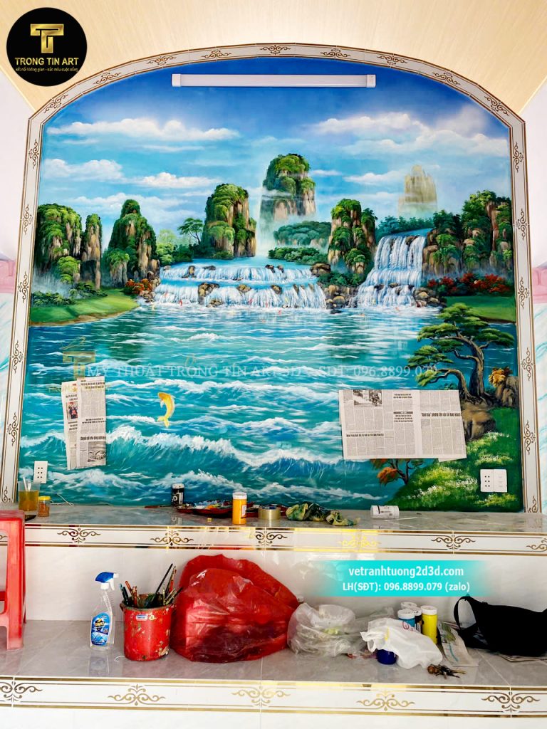 VẼ TRANH TƯỜNG 3D MỸ THUẬT TRỌNG TÍN ART