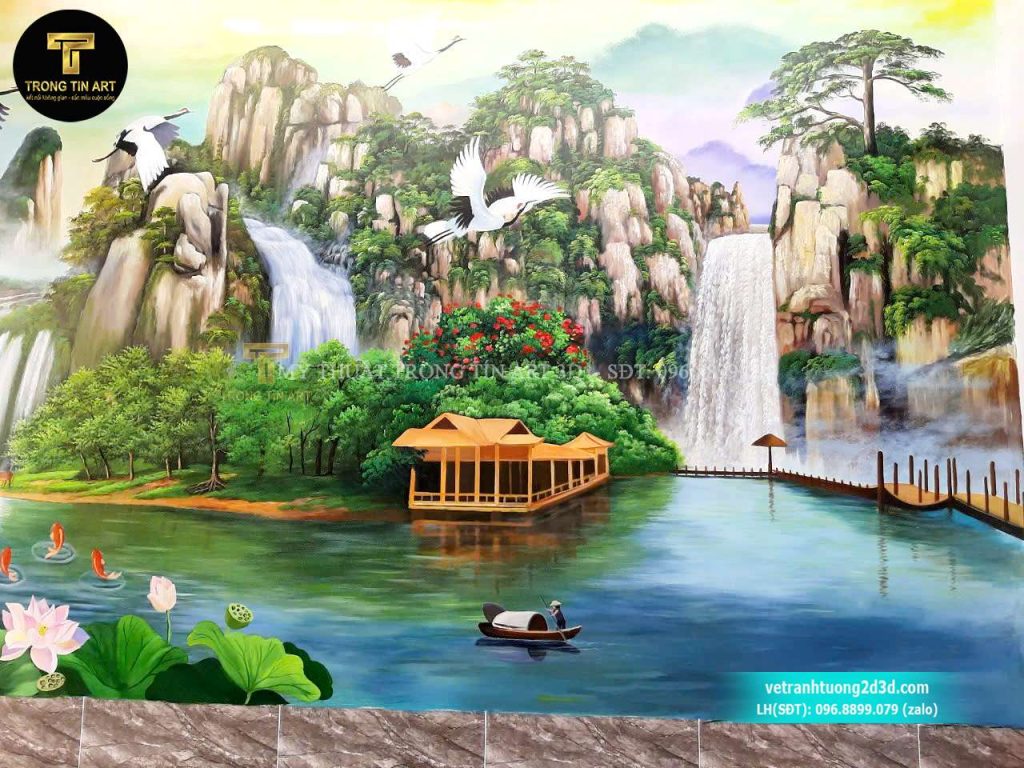 VẼ TRANH TƯỜNG 3D MỸ THUẬT TRỌNG TÍN ART