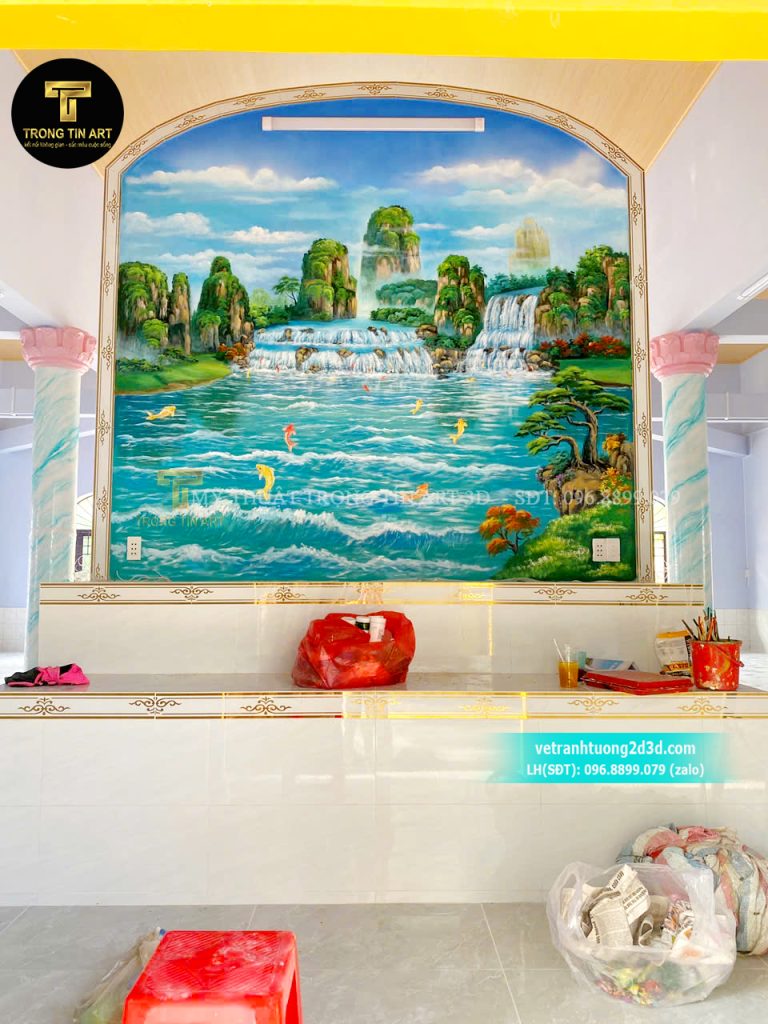 VẼ TRANH TƯỜNG 3D MỸ THUẬT TRỌNG TÍN ART
