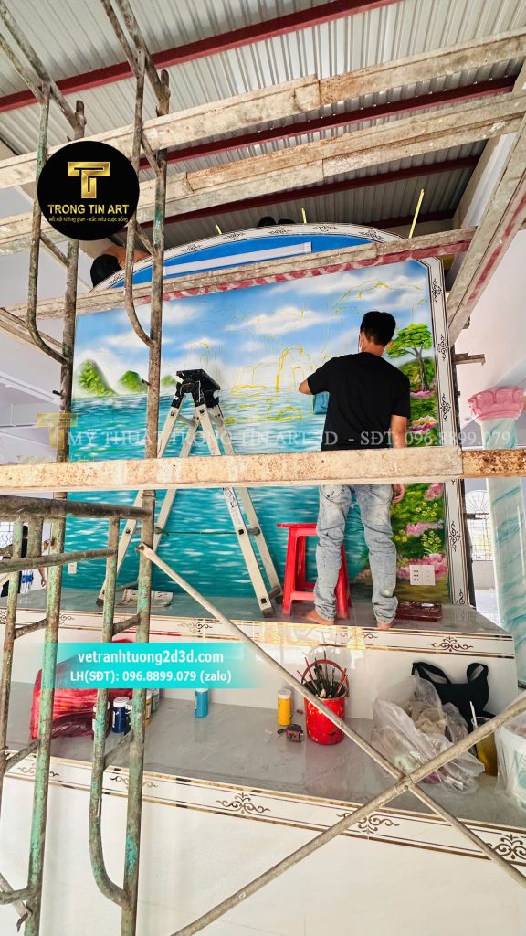VẼ TRANH TƯỜNG 3D MỸ THUẬT TRỌNG TÍN ART