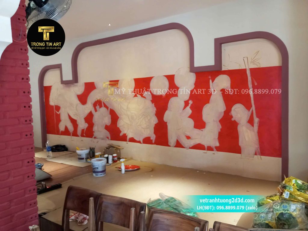 VẼ TRANH TƯỜNG 3D MỸ THUẬT TRỌNG TÍN ART