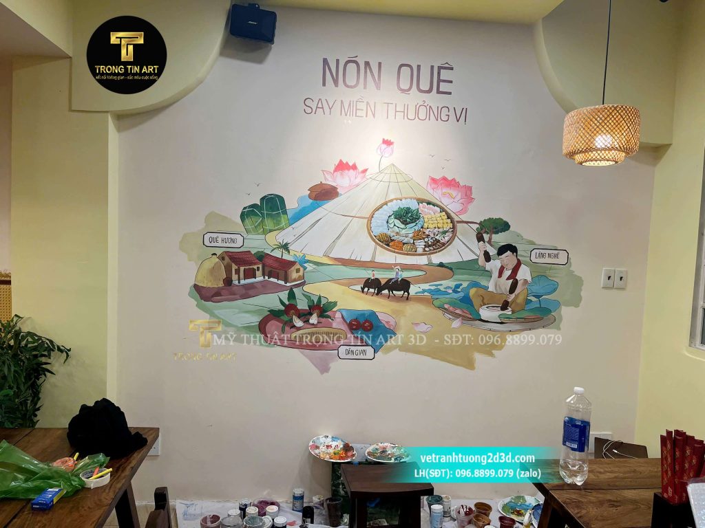 VẼ TRANH TƯỜNG 3D MỸ THUẬT TRỌNG TÍN ART