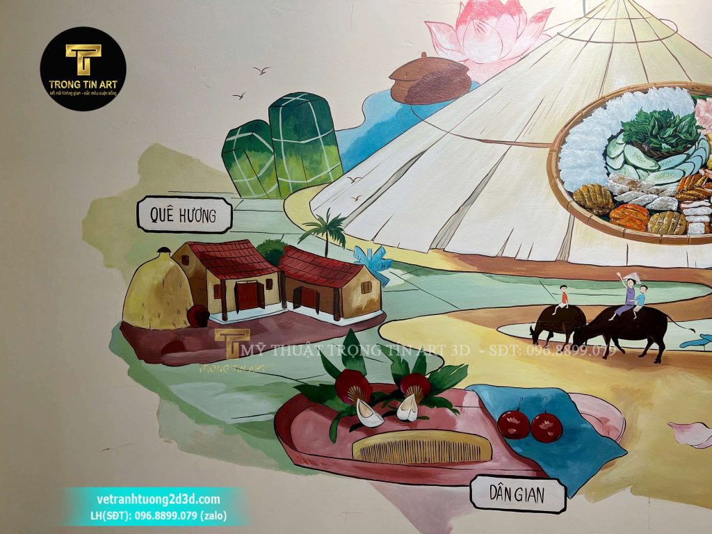 VẼ TRANH TƯỜNG 3D MỸ THUẬT TRỌNG TÍN ART