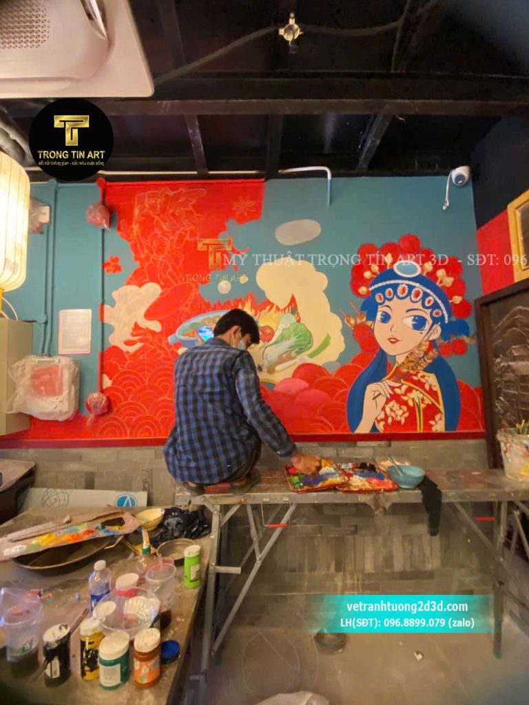 VẼ TRANH TƯỜNG 3D MỸ THUẬT TRỌNG TÍN ART