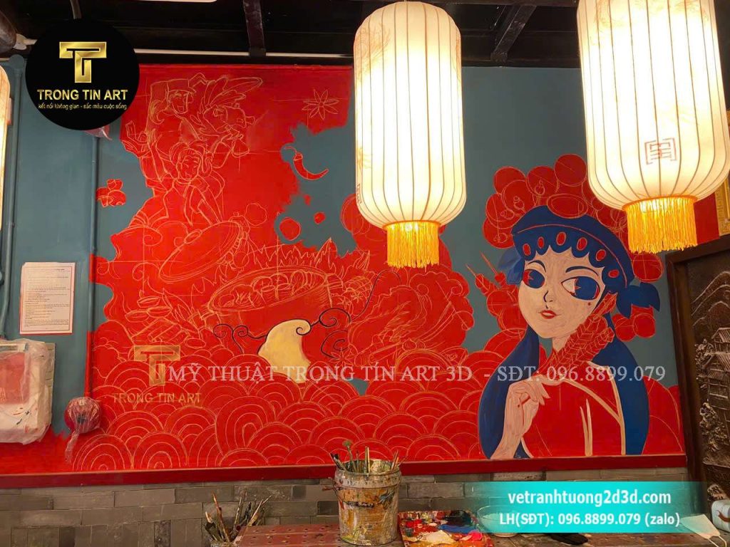 VẼ TRANH TƯỜNG 3D MỸ THUẬT TRỌNG TÍN ART