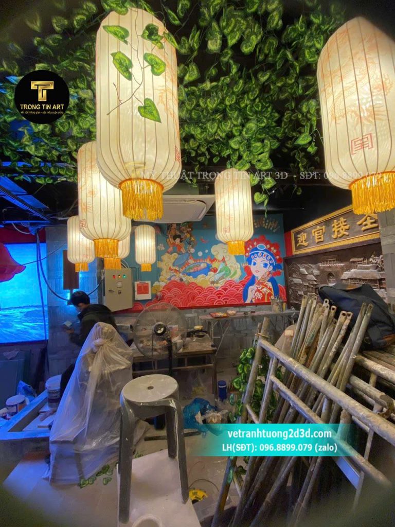 VẼ TRANH TƯỜNG 3D MỸ THUẬT TRỌNG TÍN ART
