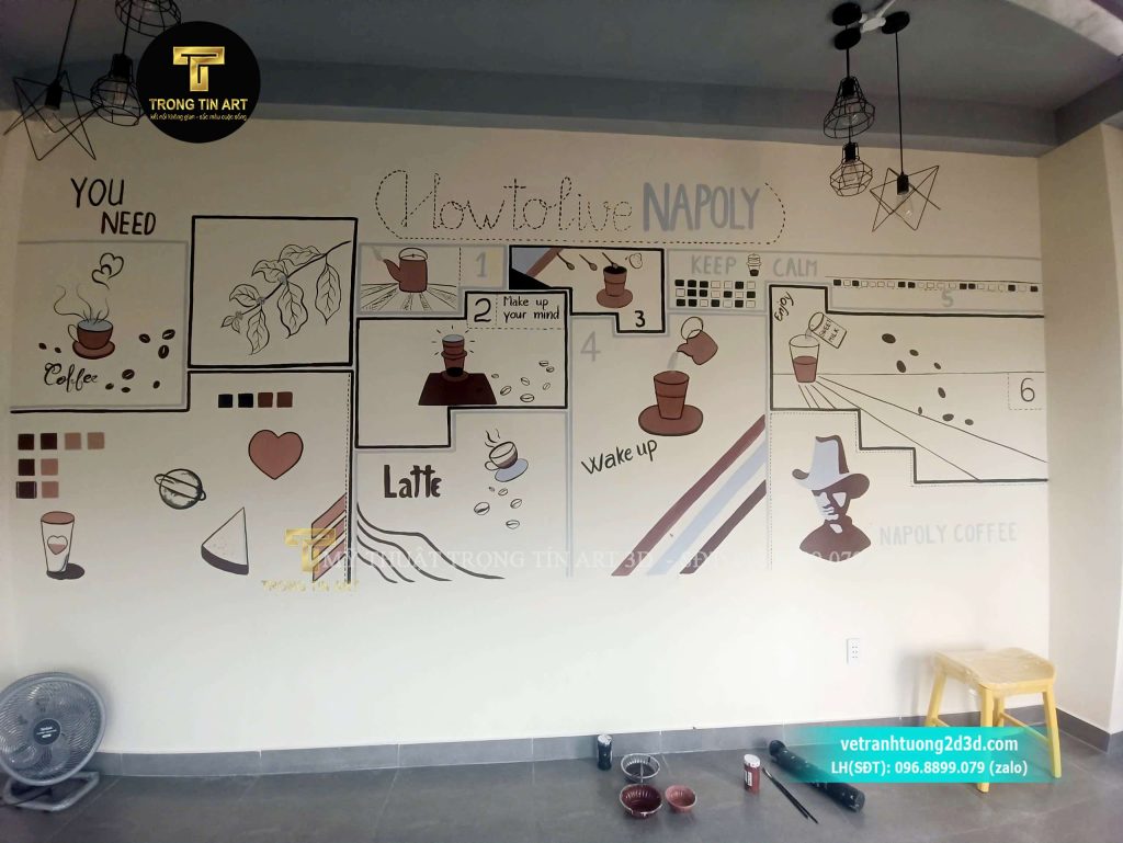VẼ TRANH TƯỜNG 3D MỸ THUẬT TRỌNG TÍN ART