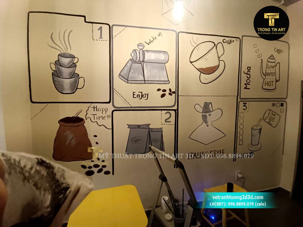 VẼ TRANH TƯỜNG 3D MỸ THUẬT TRỌNG TÍN ART