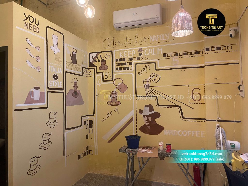 VẼ TRANH TƯỜNG 3D MỸ THUẬT TRỌNG TÍN ART
