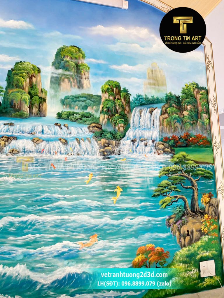 VẼ TRANH TƯỜNG 3D MỸ THUẬT TRỌNG TÍN ART