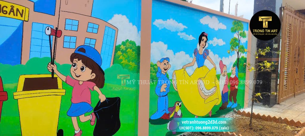 VẼ TRANH TƯỜNG 3D MỸ THUẬT TRỌNG TÍN ART