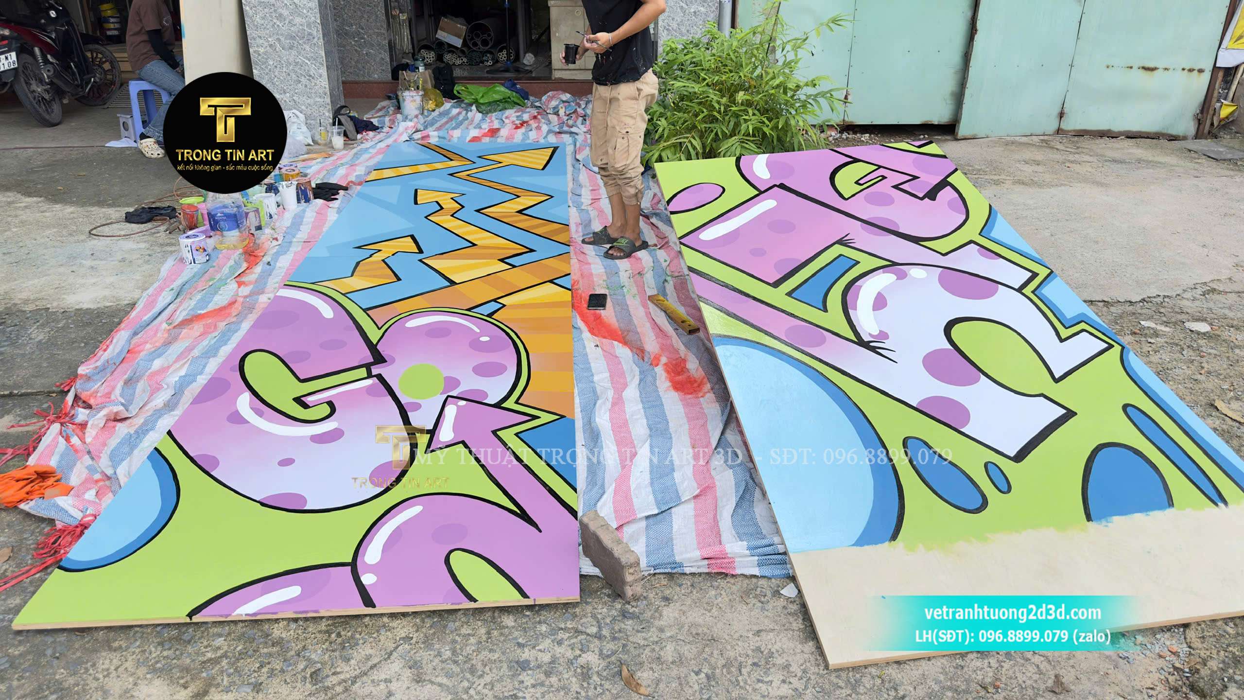 tranh tường khu vui chơi,vẽ tranh khu vui chơi trong nhà,tranh tường khu vui chơi ngoài trời,vẽ tranh graffiti khu vui chơi,vẽ tranh tường
