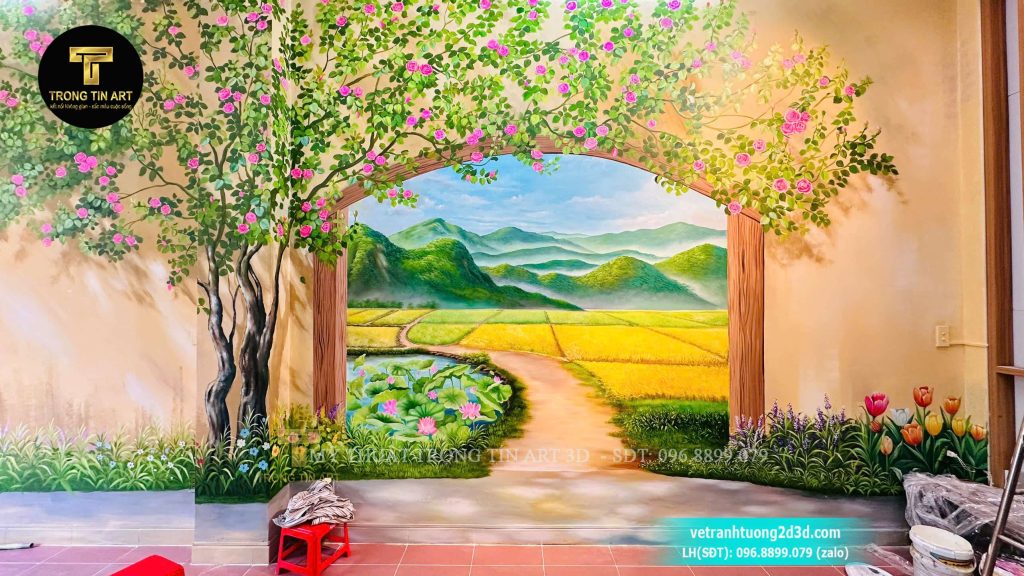 VẼ TRANH TƯỜNG 3D MỸ THUẬT TRỌNG TÍN ART
