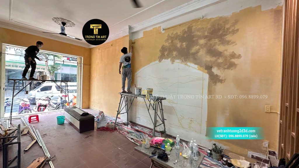 VẼ TRANH TƯỜNG 3D MỸ THUẬT TRỌNG TÍN ART