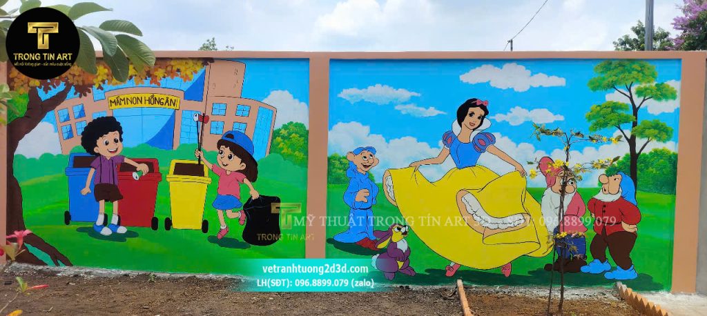 VẼ TRANH TƯỜNG 3D MỸ THUẬT TRỌNG TÍN ART
