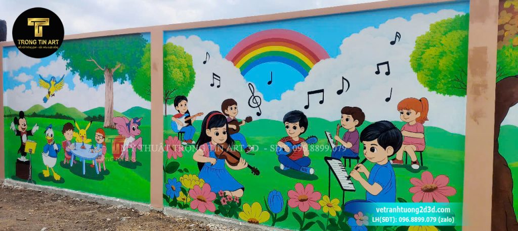 VẼ TRANH TƯỜNG 3D MỸ THUẬT TRỌNG TÍN ART