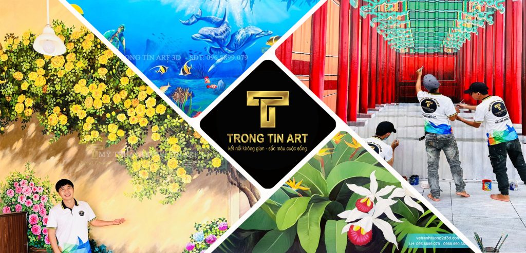 VẼ TRANH TƯỜNG 3D MỸ THUẬT TRỌNG TÍN ART