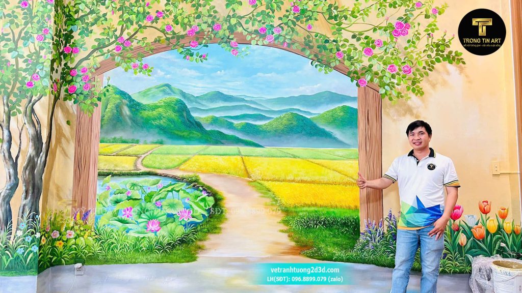 VẼ TRANH TƯỜNG 3D MỸ THUẬT TRỌNG TÍN ART