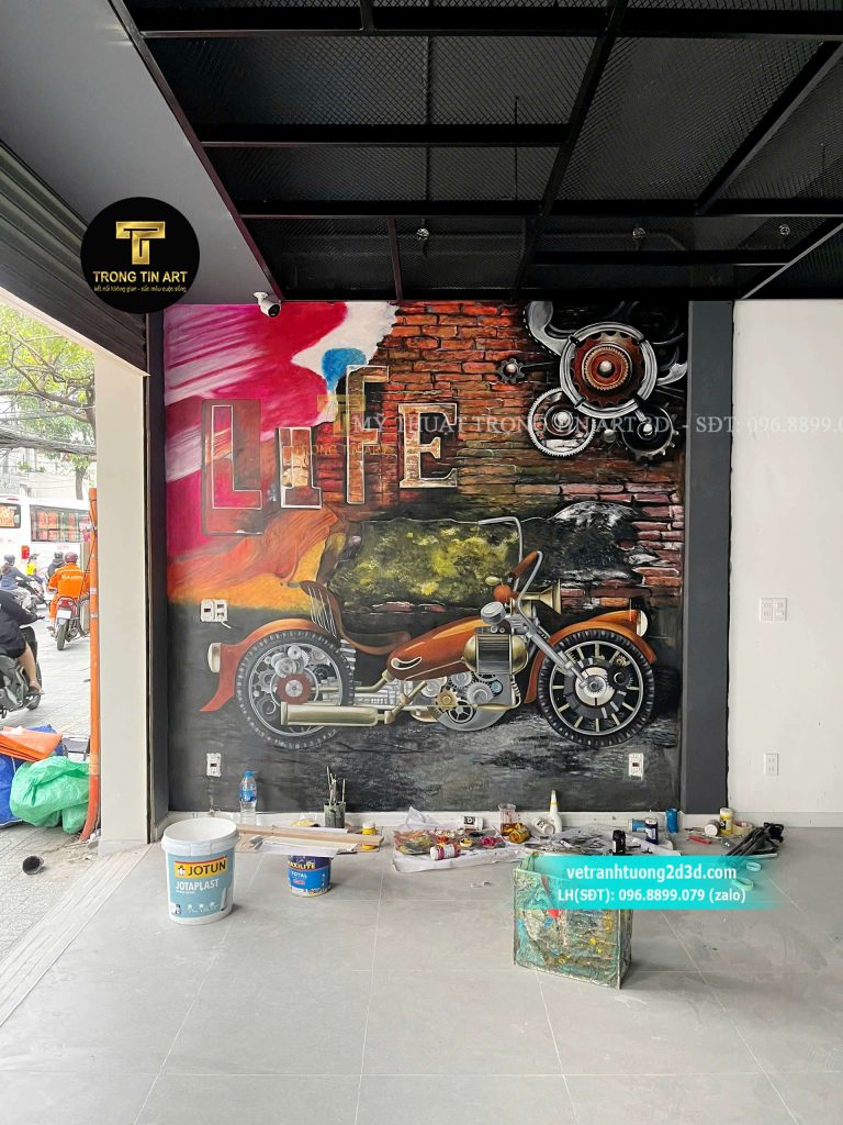 VẼ TRANH TƯỜNG 3D MỸ THUẬT TRỌNG TÍN ART